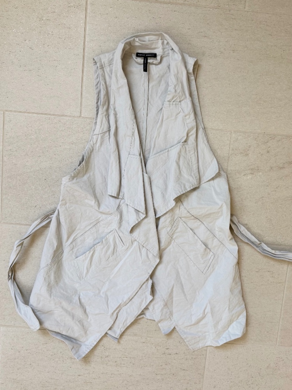 SARAH PACINI TEXTURED COTTON VEST